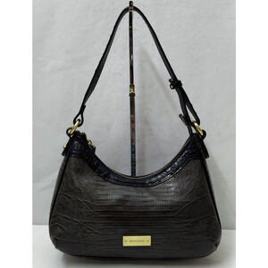 Brahmin Bekka Brown Leather Zipper Closure Hobo Shoulder Bag
